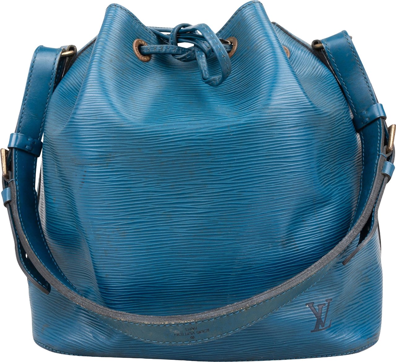 Louis Vuitton Louis Vuitton Blue Epi Leather Sac Noé Petit Shoulder Bag Blauw