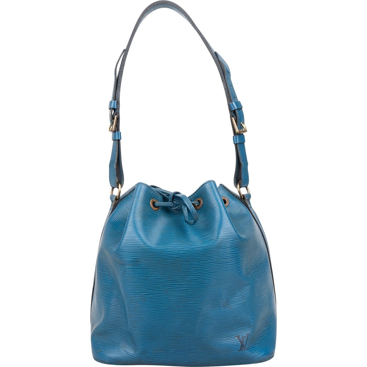 Louis Vuitton Louis Vuitton Blue Epi Leather Sac Noé Petit Shoulder Bag Blauw