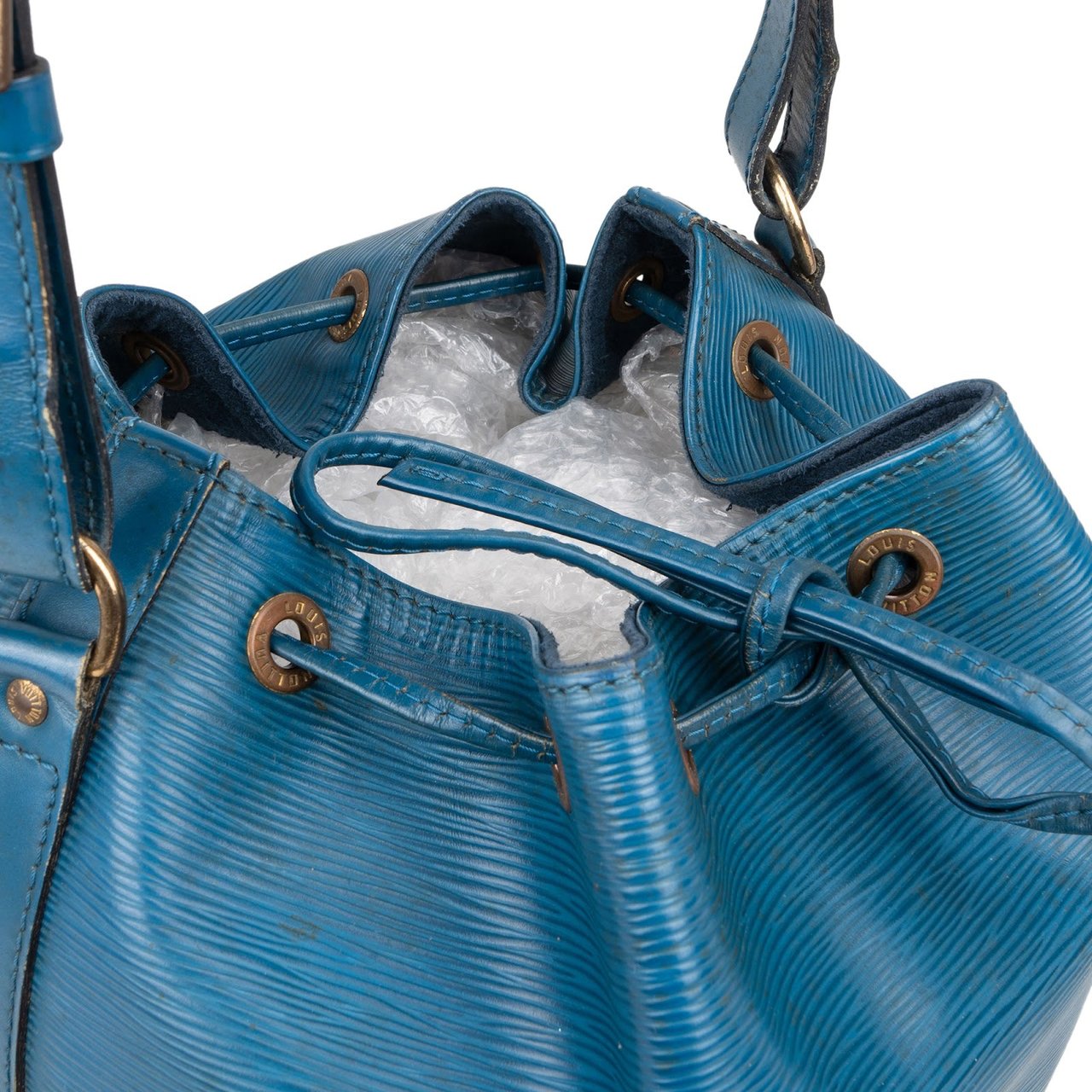 Louis Vuitton Louis Vuitton Blue Epi Leather Sac Noé Petit Shoulder Bag Blauw