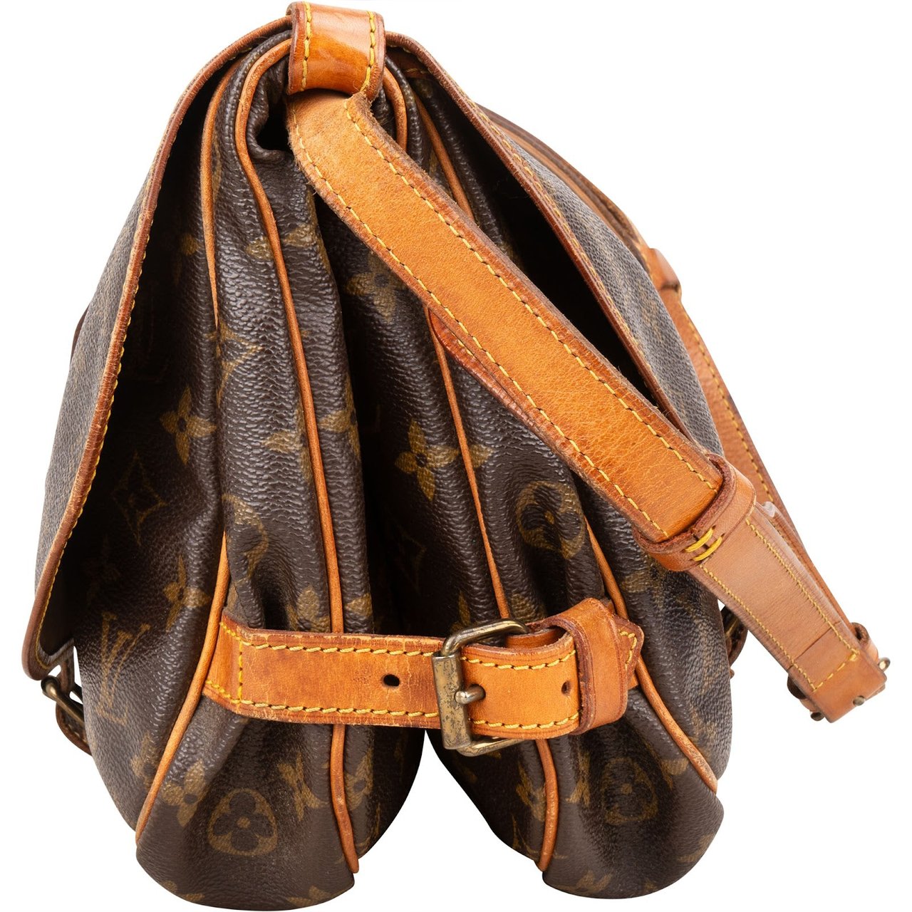 Louis Vuitton Louis Vuitton Monogram Canvas Saumur 30 Crossbody Bag Bruin