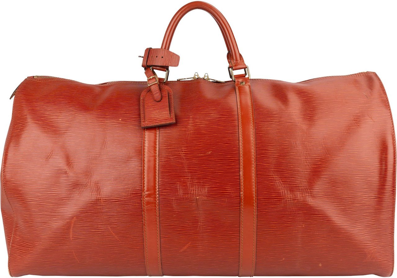Louis Vuitton Louis Vuitton Cognac Epi Leather Keepall 55 Travel Bag Bruin