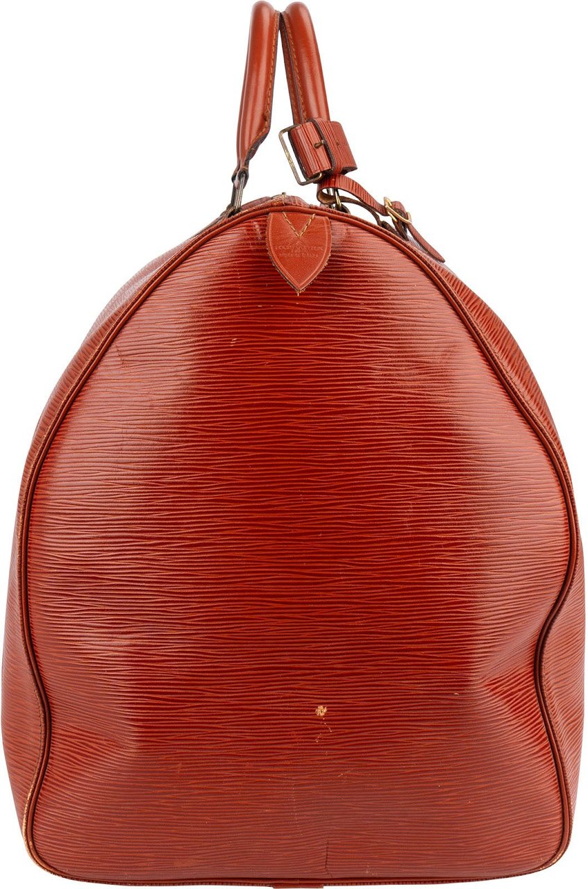 Louis Vuitton Louis Vuitton Cognac Epi Leather Keepall 55 Travel Bag Bruin