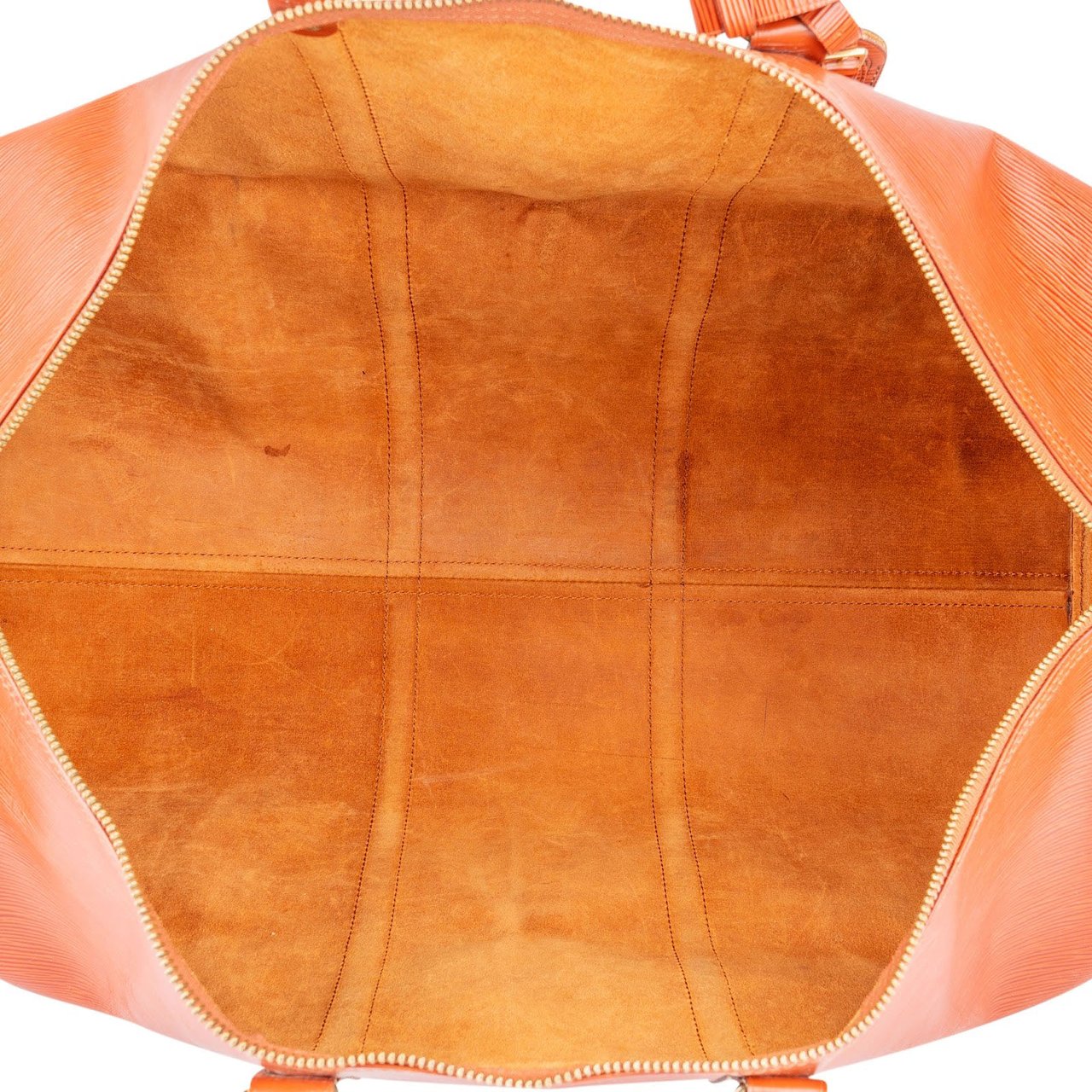 Louis Vuitton Louis Vuitton Cognac Epi Leather Keepall 55 Travel Bag Bruin