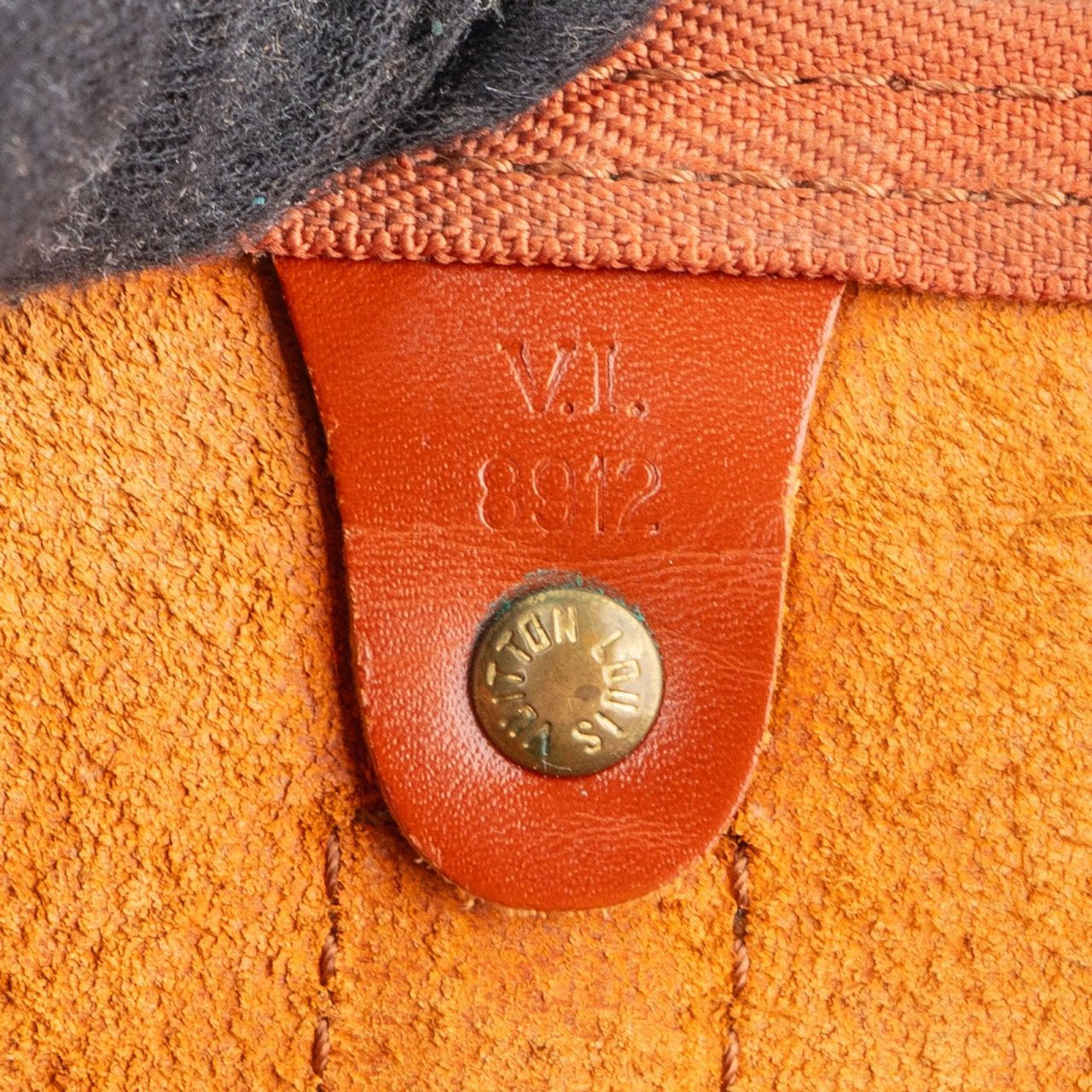 Louis Vuitton Louis Vuitton Cognac Epi Leather Keepall 55 Travel Bag Bruin