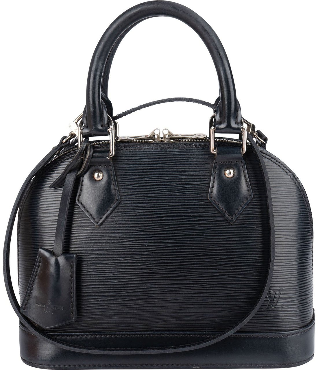 Louis Vuitton Louis Vuitton Noir Epi Leather Alma BB Handbag Zwart