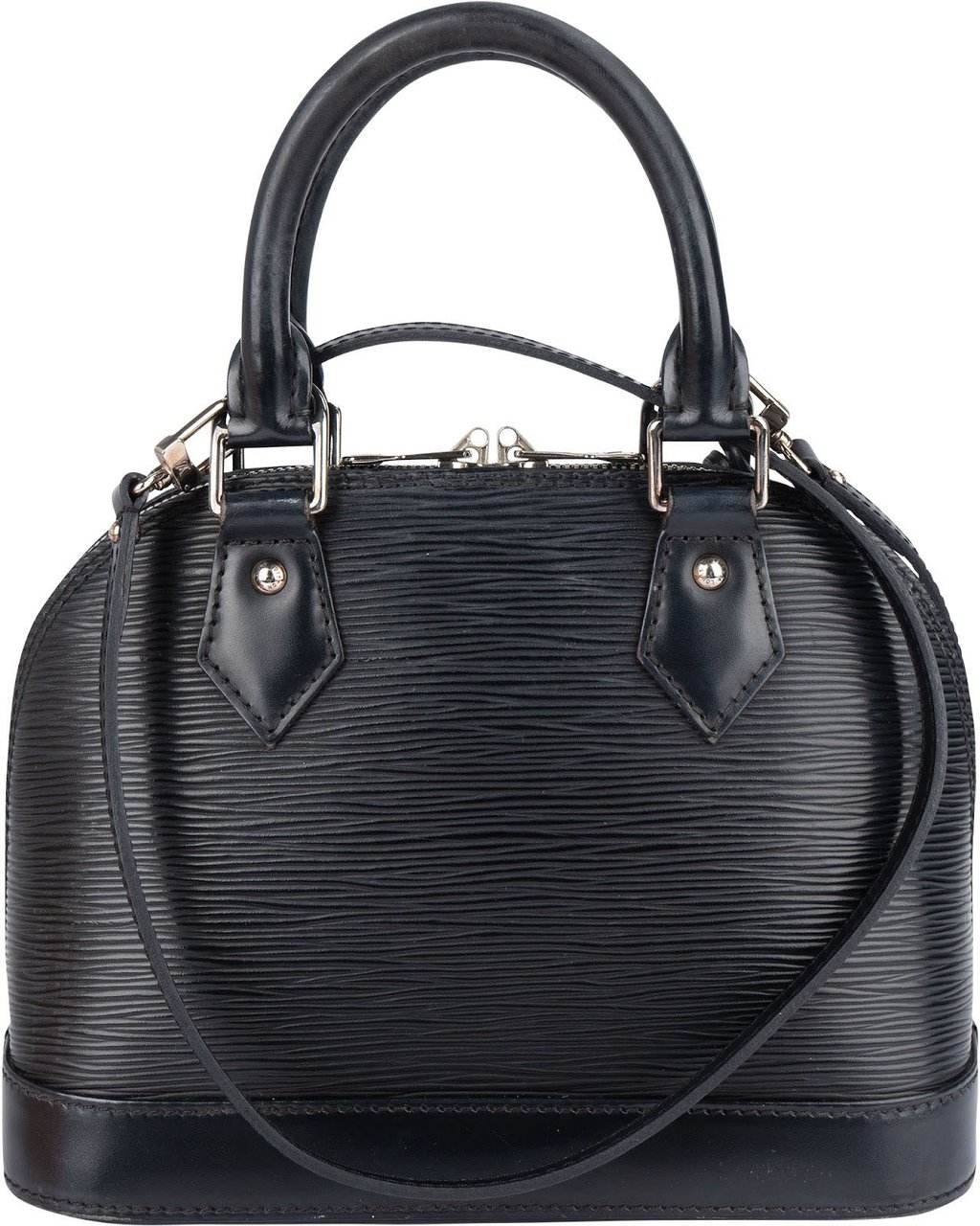 Louis Vuitton Louis Vuitton Noir Epi Leather Alma BB Handbag Zwart