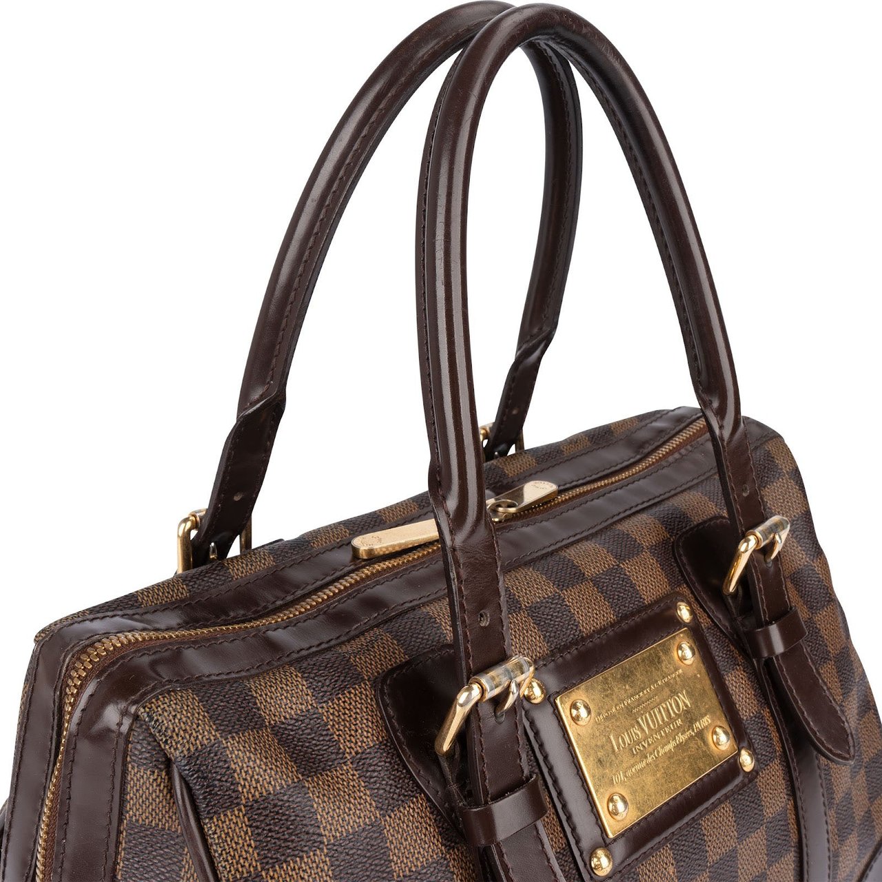 Louis Vuitton Louis Vuitton Monogram Damier Ebene Berkeley Handbag Bruin