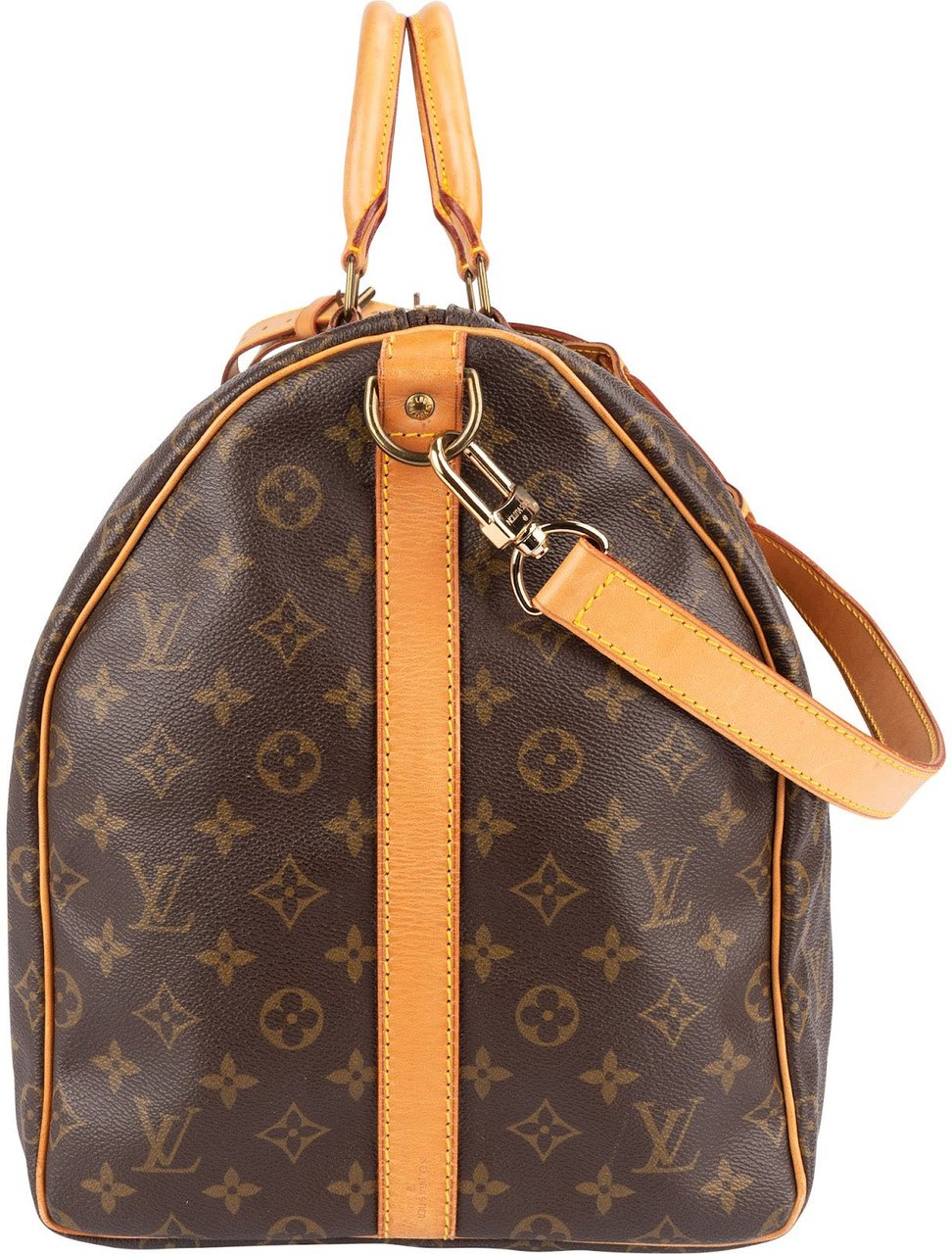 Louis Vuitton Louis Vuitton Monogram Canvas Keepall 55 Bandoulière Travel Bag Bruin