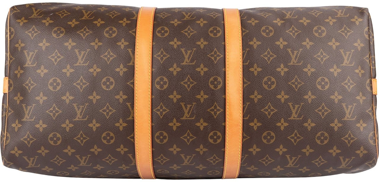 Louis Vuitton Louis Vuitton Monogram Canvas Keepall 55 Bandoulière Travel Bag Bruin