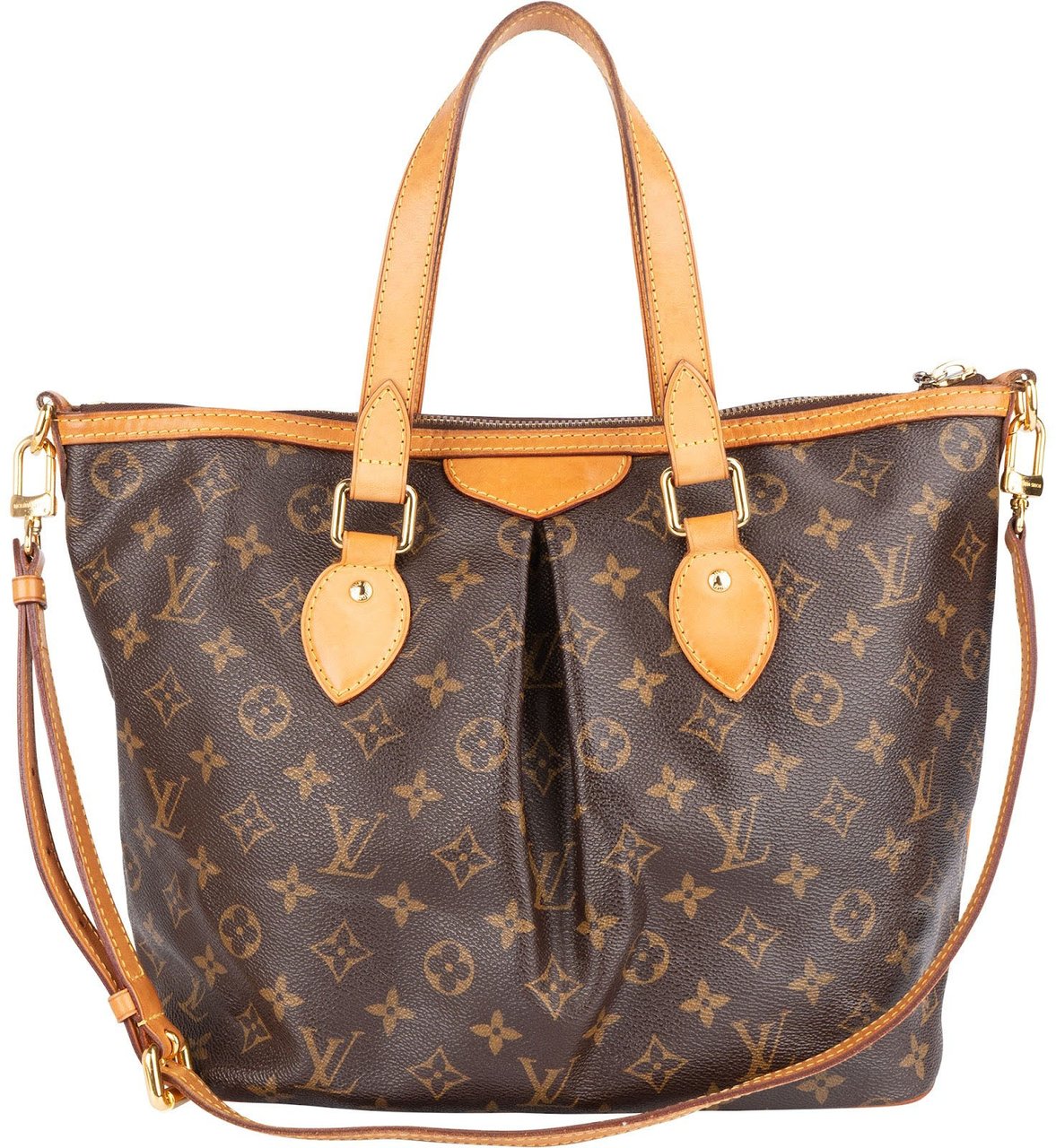Louis Vuitton Louis Vuitton Monogram Canvas Palermo PM Handbag Bruin