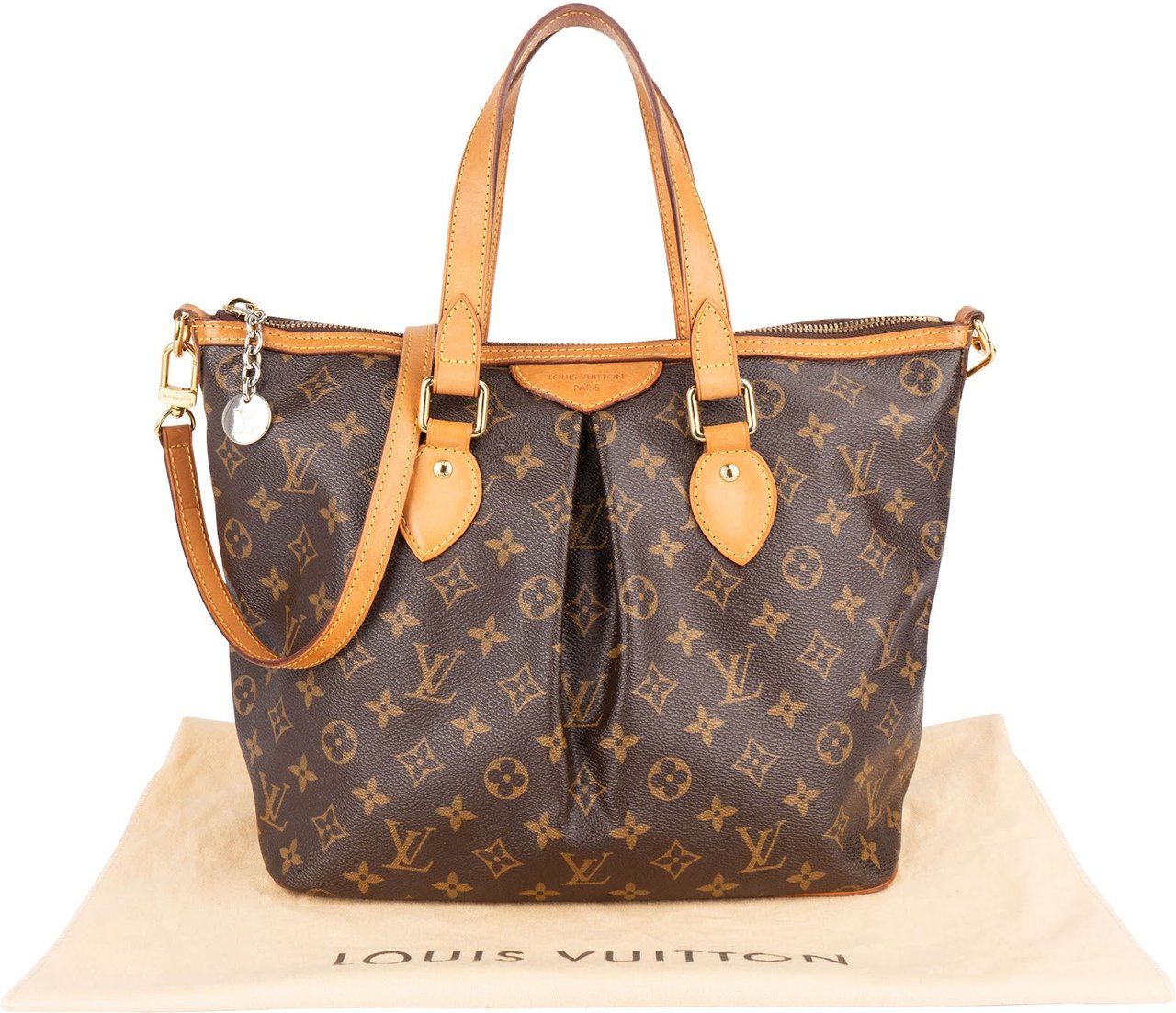 Louis Vuitton Louis Vuitton Monogram Canvas Palermo PM Handbag Bruin