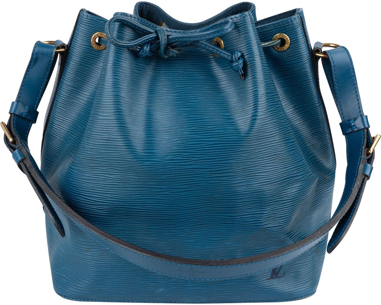Louis Vuitton Louis Vuitton Blue Epi Leather Sac Noé Petit Shoulder Bag Blauw