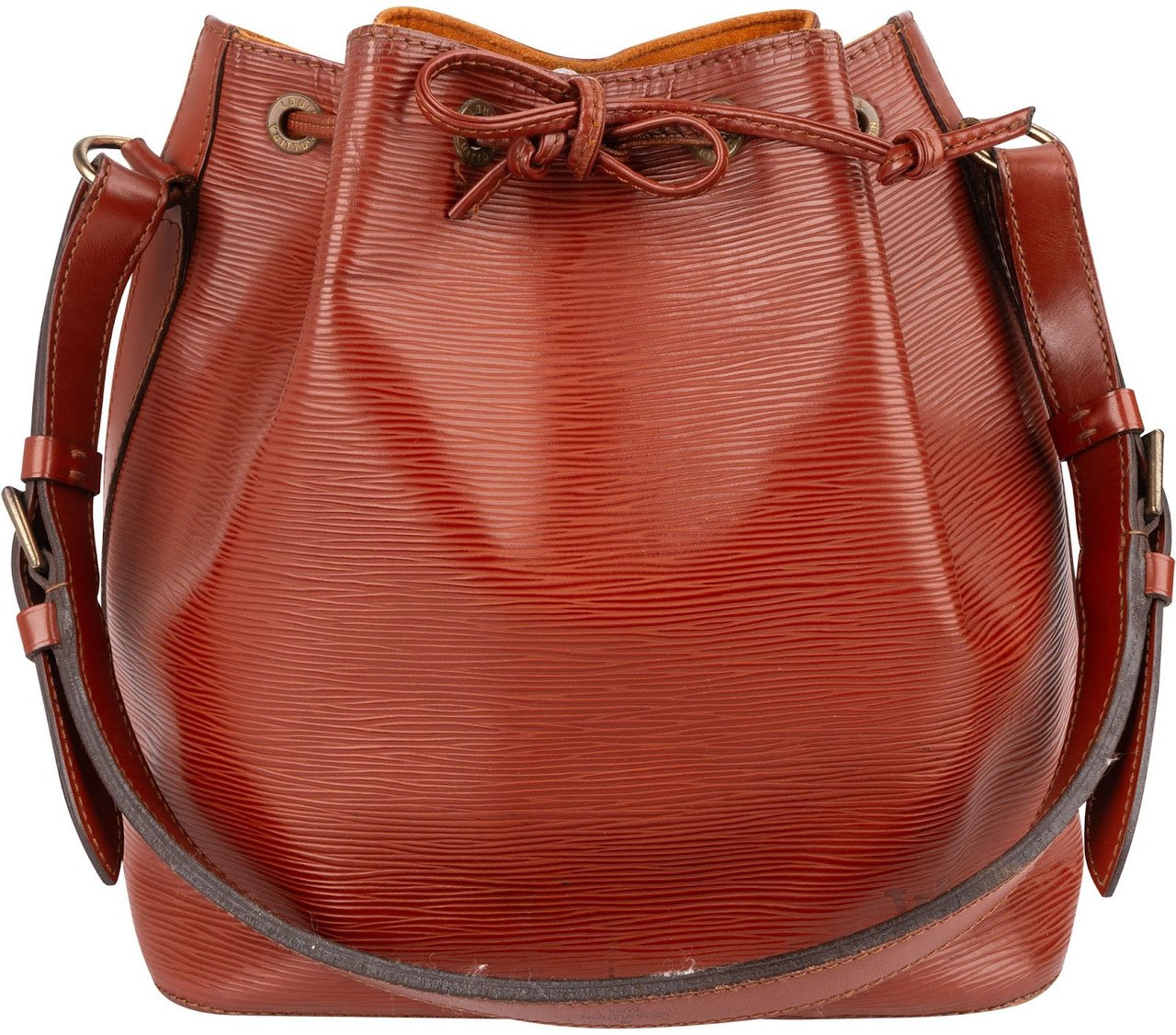 Louis Vuitton Louis Vuitton Cognac Epi Leather Sac Noé Petit Shoulder Bag Bruin