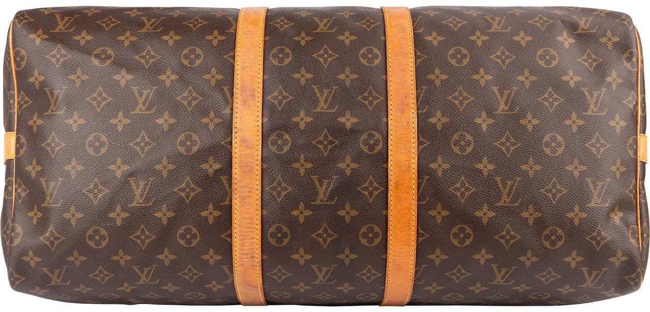 Louis Vuitton Louis Vuitton Monogram Canvas Keepall 55 Bandoulière Travel Bag Bruin