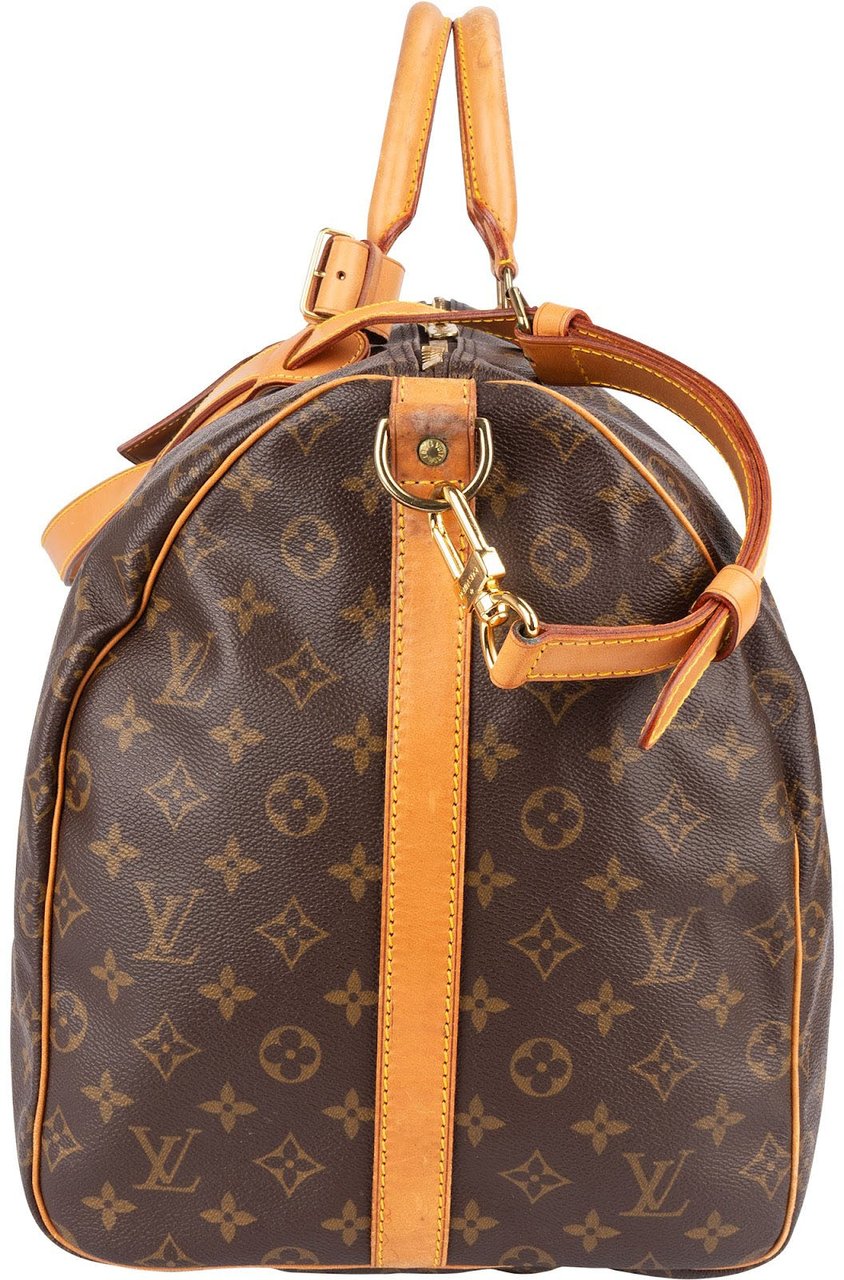 Louis Vuitton Louis Vuitton Monogram Canvas Keepall 55 Bandoulière Travel Bag Bruin