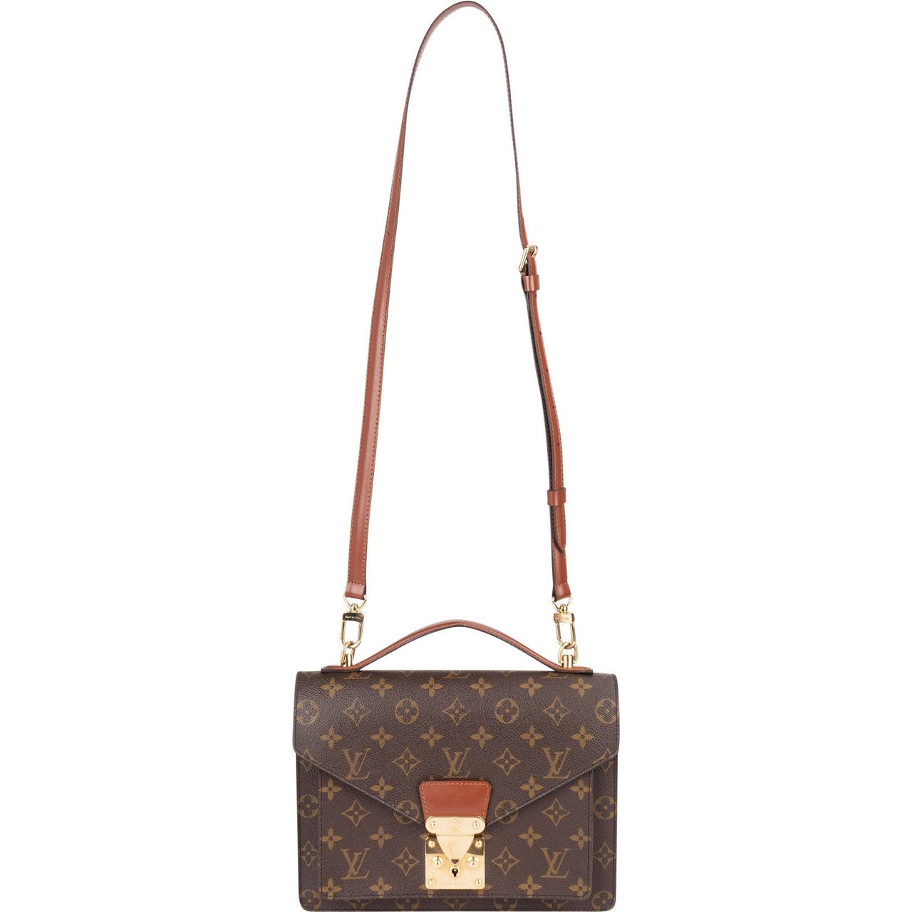 Louis Vuitton Louis Vuitton Monogram Canvas Monceau Handbag Bruin