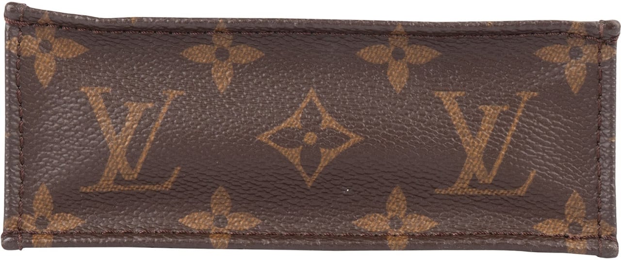 Louis Vuitton Monogram Canvas Petit Sac Plat Handbag Bruin
