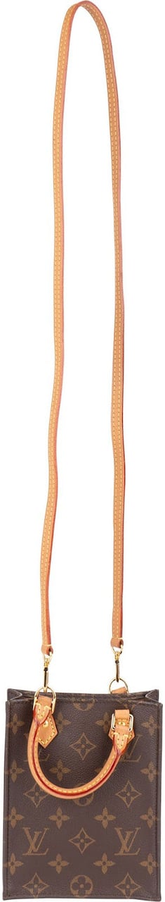 Louis Vuitton Louis Vuitton Monogram Canvas Petit Sac Plat Handbag Bruin