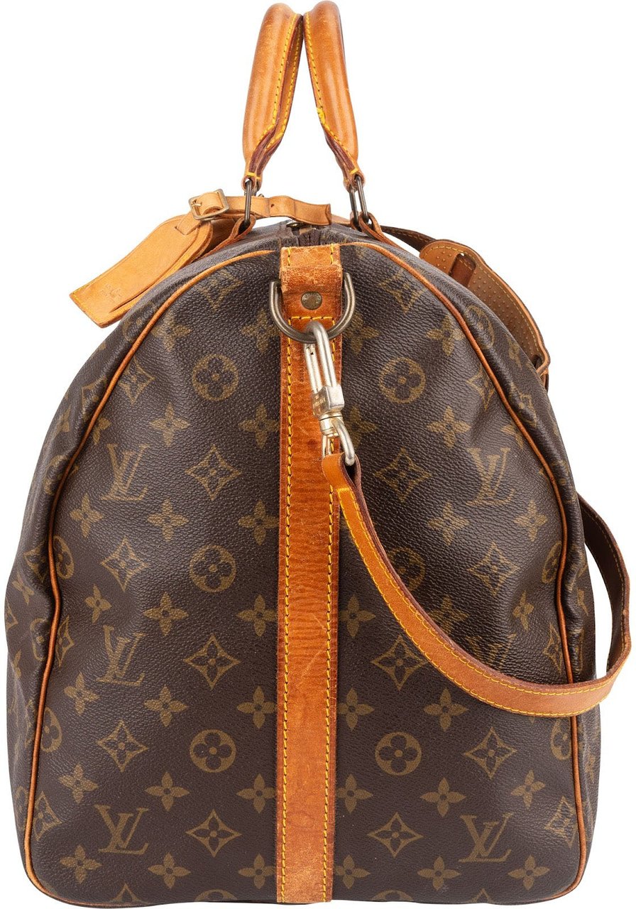 Louis Vuitton Louis Vuitton Monogram Canvas Keepall 55 Bandoulière Travel Bag Bruin