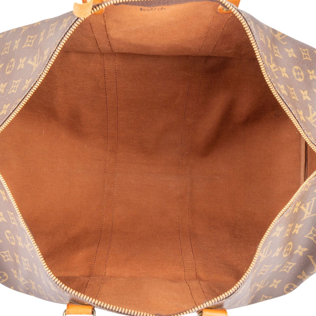 Louis Vuitton Louis Vuitton Monogram Canvas Keepall 55 Bandoulière Travel Bag Bruin