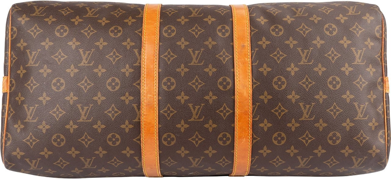 Louis Vuitton Louis Vuitton Monogram Canvas Keepall 55 Bandoulière Travel Bag Bruin
