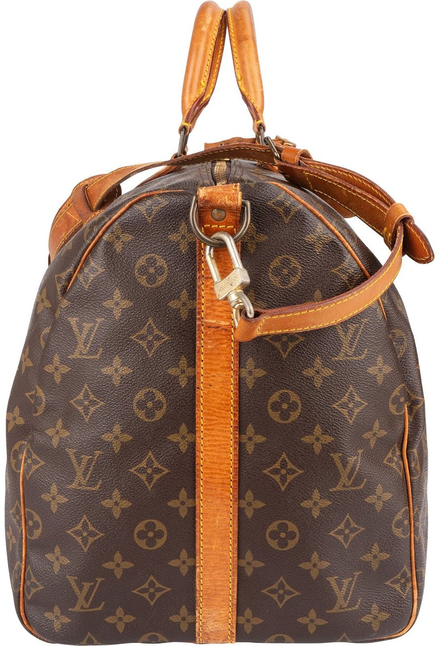 Louis Vuitton Louis Vuitton Monogram Canvas Keepall 55 Bandoulière Travel Bag Bruin