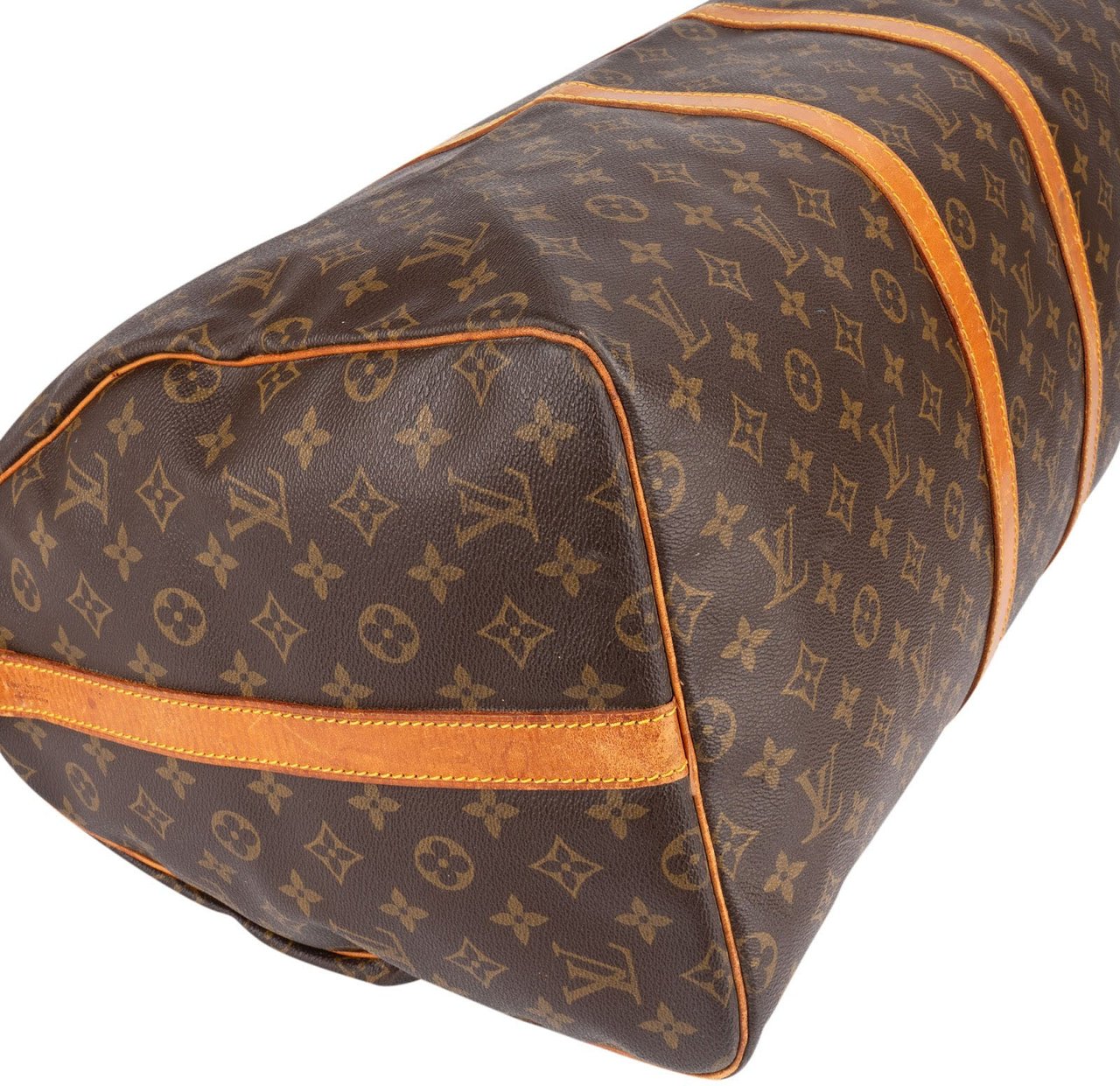 Louis Vuitton Louis Vuitton Monogram Canvas Keepall 55 Bandoulière Travel Bag Bruin