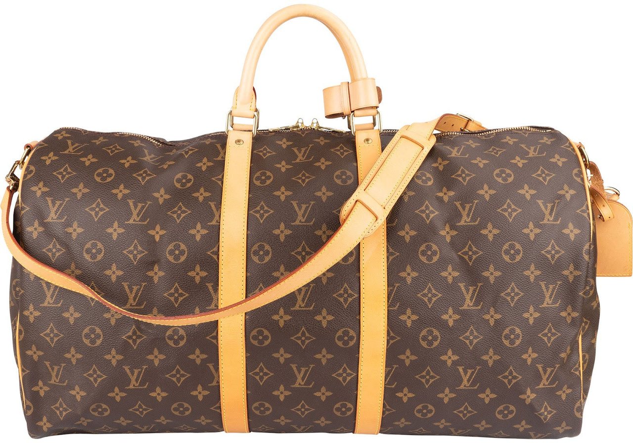Louis Vuitton Louis Vuitton Monogram Canvas Keepall 55 Bandoulière Travel Bag Bruin