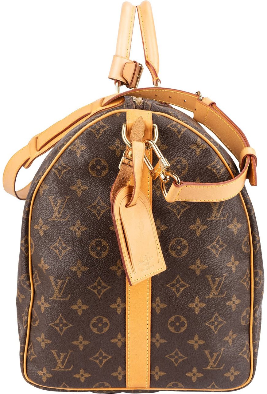 Louis Vuitton Louis Vuitton Monogram Canvas Keepall 55 Bandoulière Travel Bag Bruin