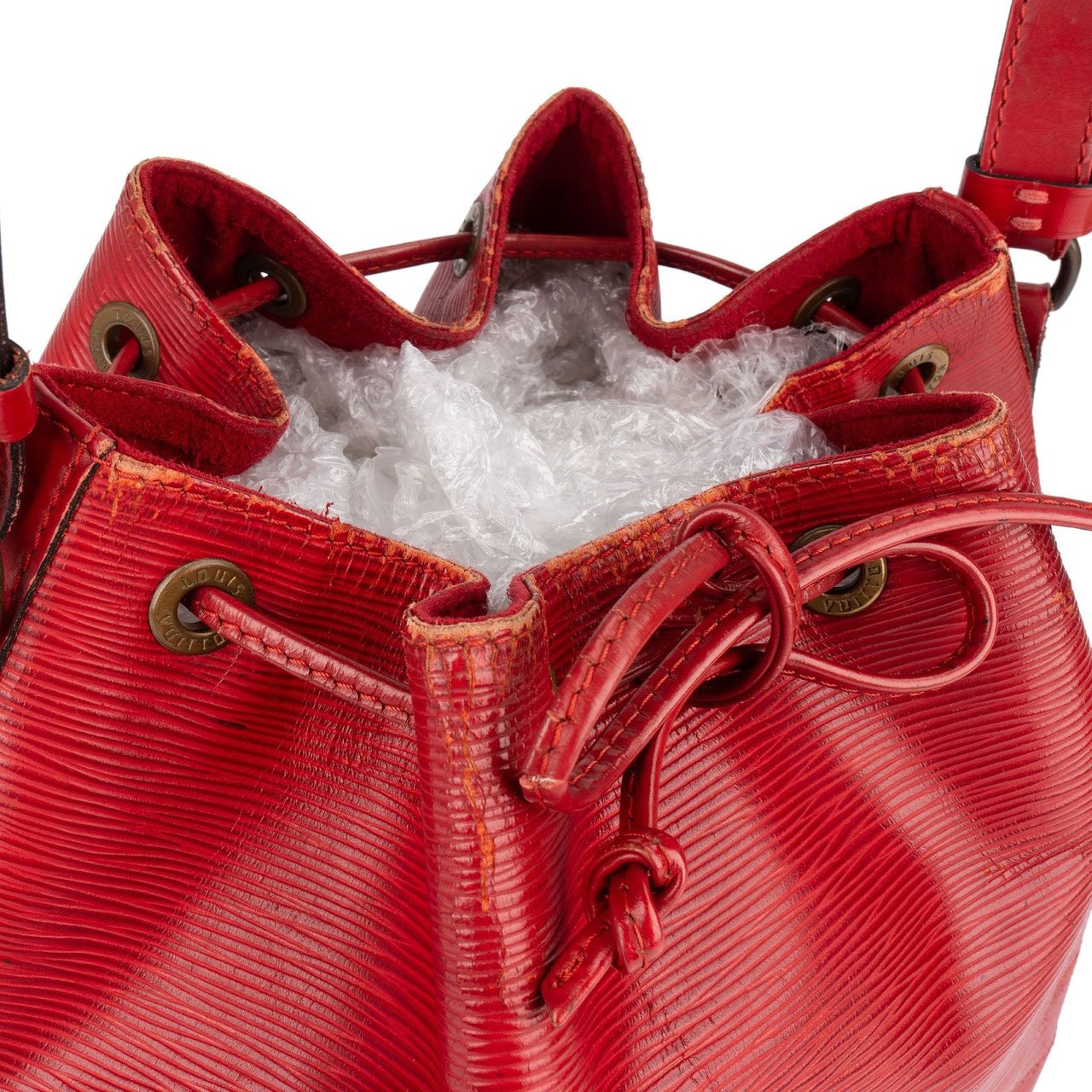 Louis Vuitton Louis Vuitton Red Epi Leather Sac Noé Petit Shoulder Bag Rood