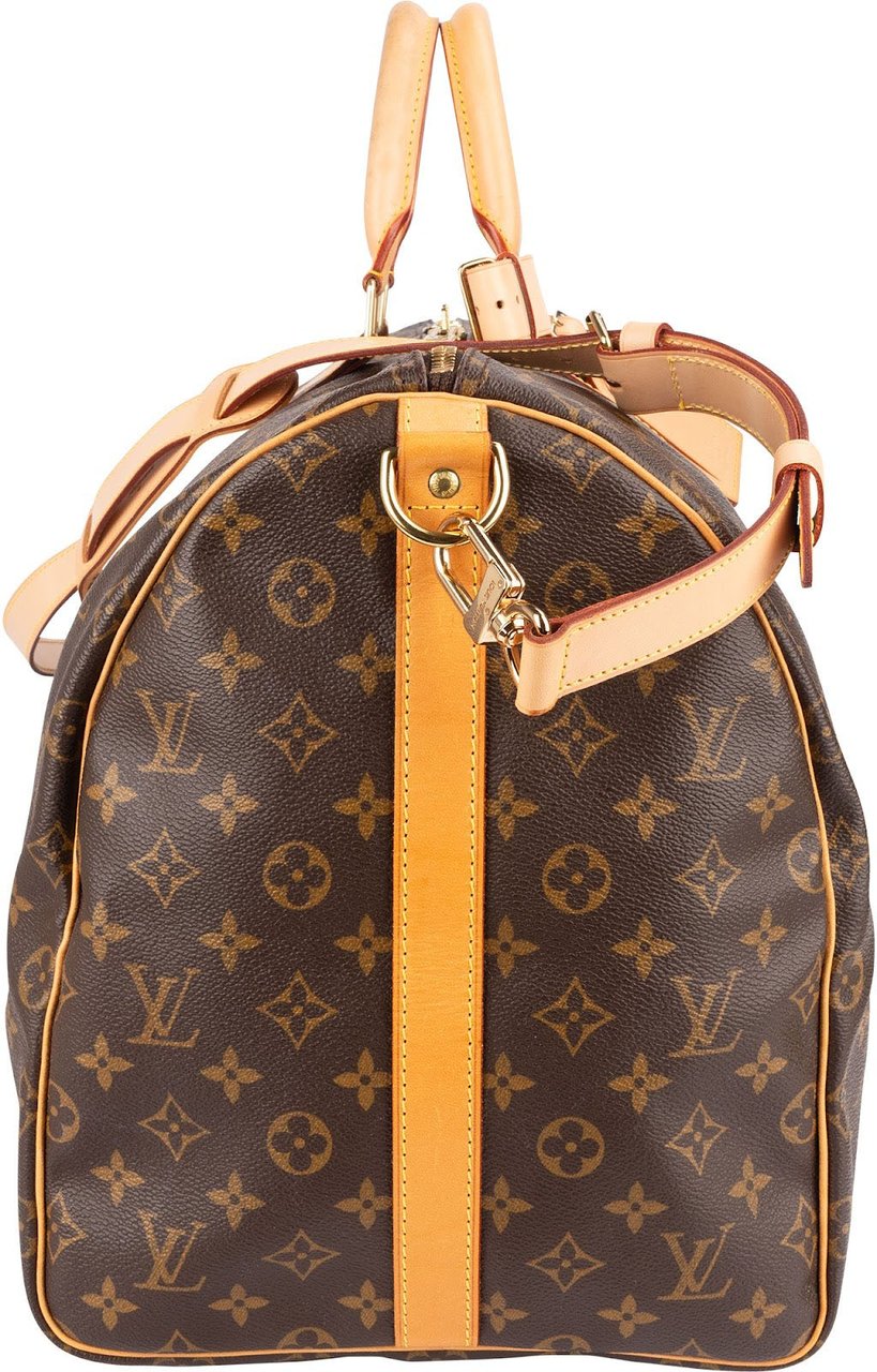 Louis Vuitton Louis Vuitton Monogram Canvas Keepall 55 Bandoulière Travel Bag Bruin