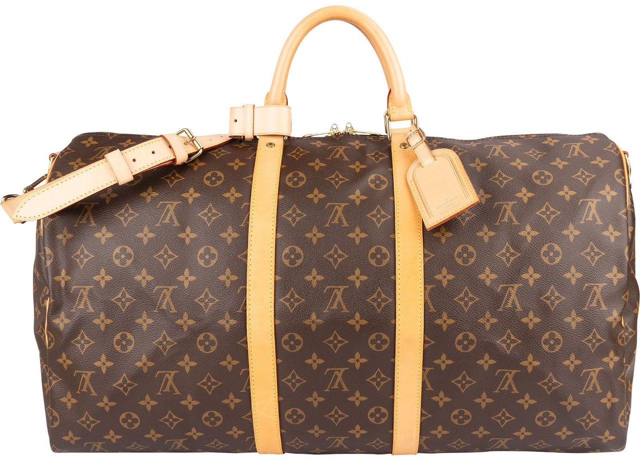 Louis Vuitton Louis Vuitton Monogram Canvas Keepall 55 Bandoulière Travel Bag Bruin