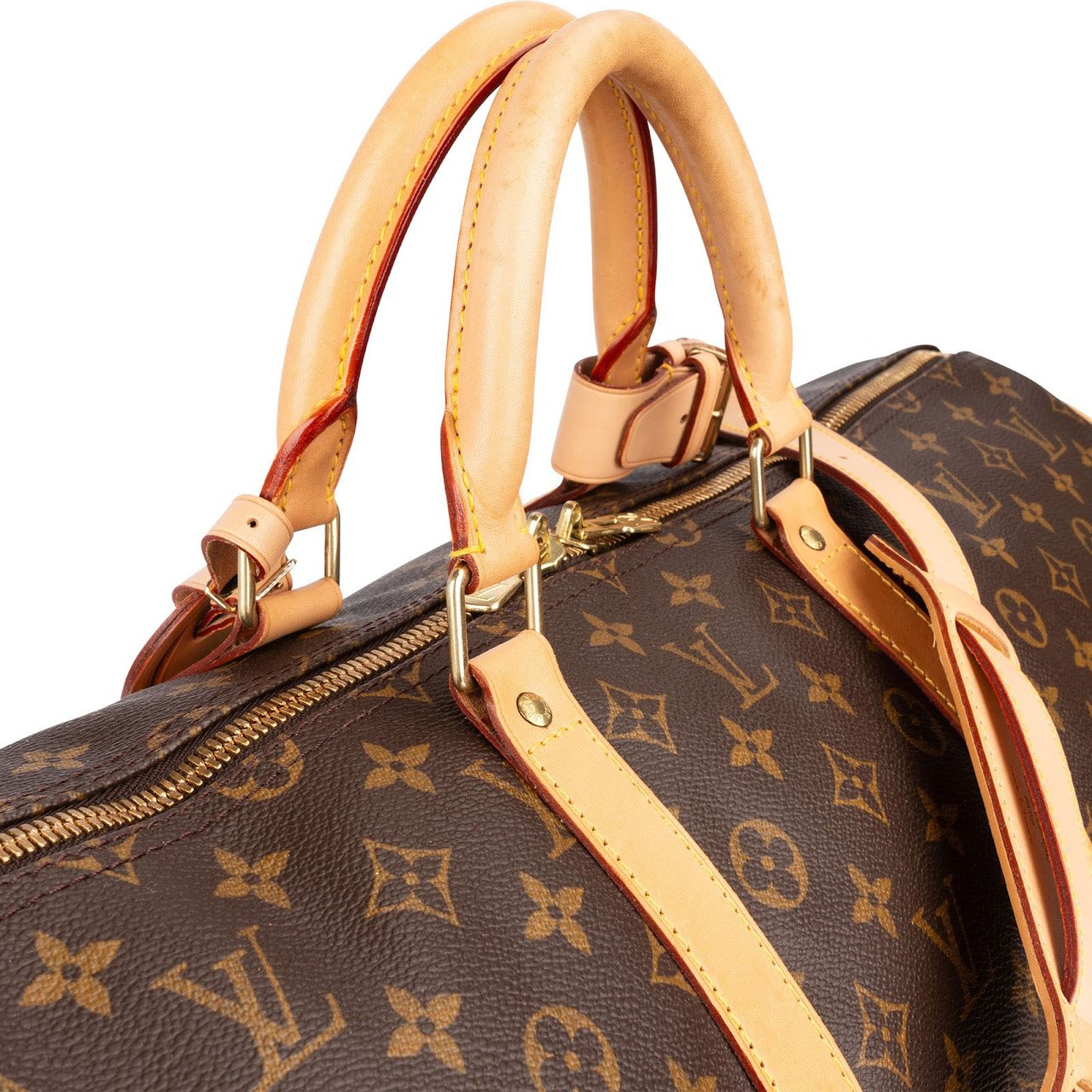 Louis Vuitton Louis Vuitton Monogram Canvas Keepall 55 Bandoulière Travel Bag Bruin