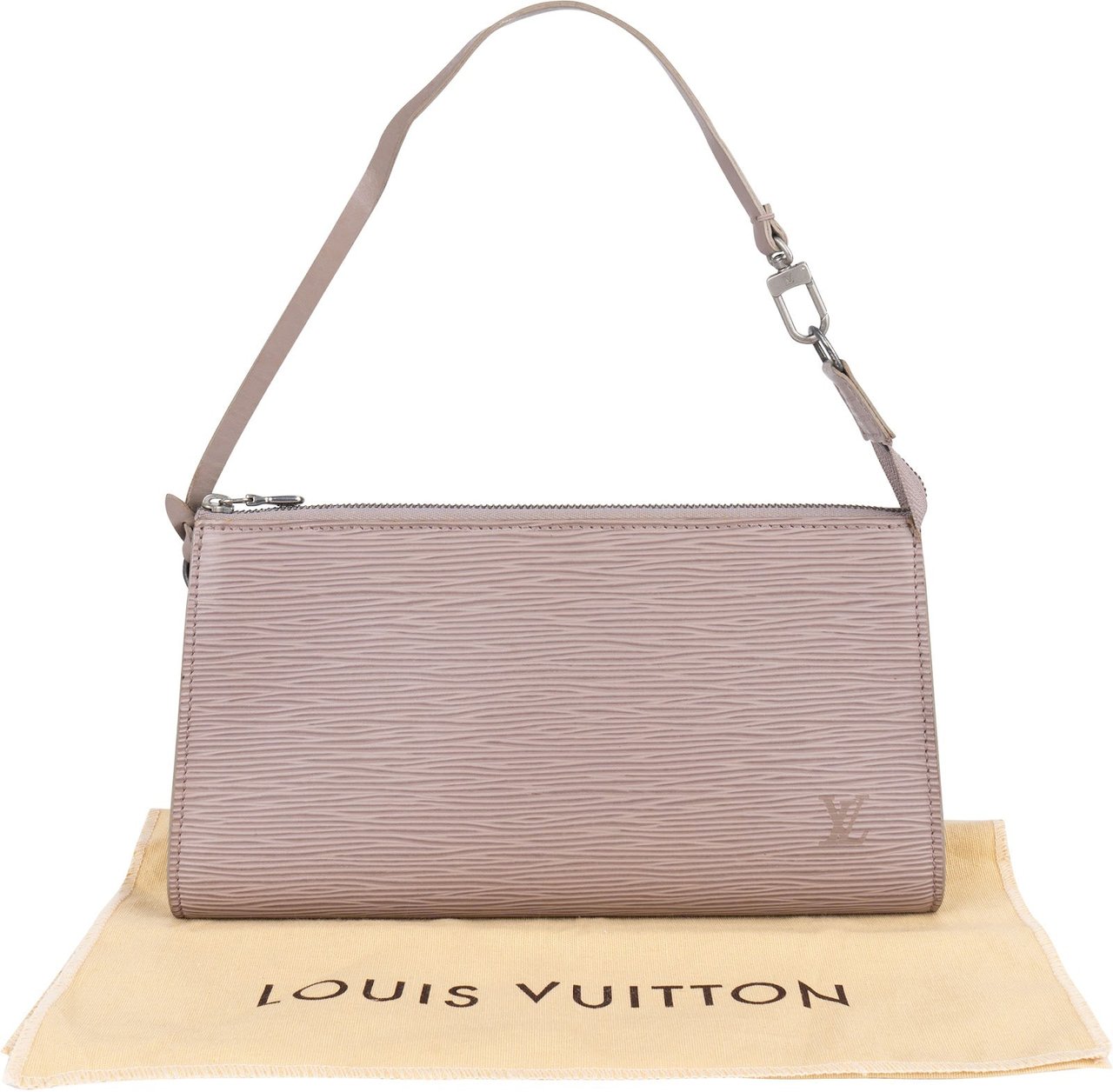 Louis Vuitton Louis Vuitton Lilac Epi Leather Pochette Accessoires Handbag Paars