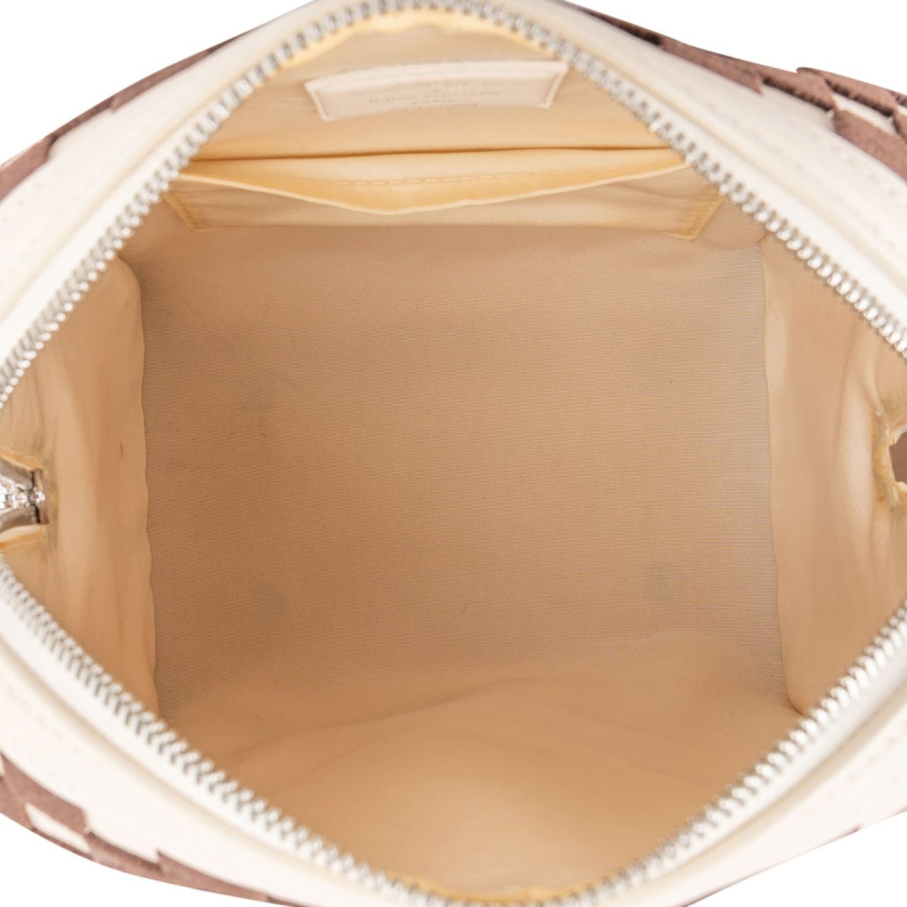 Louis Vuitton Louis Vuitton Monogram Damier Velours Speedy Cube PM Handbag Wit