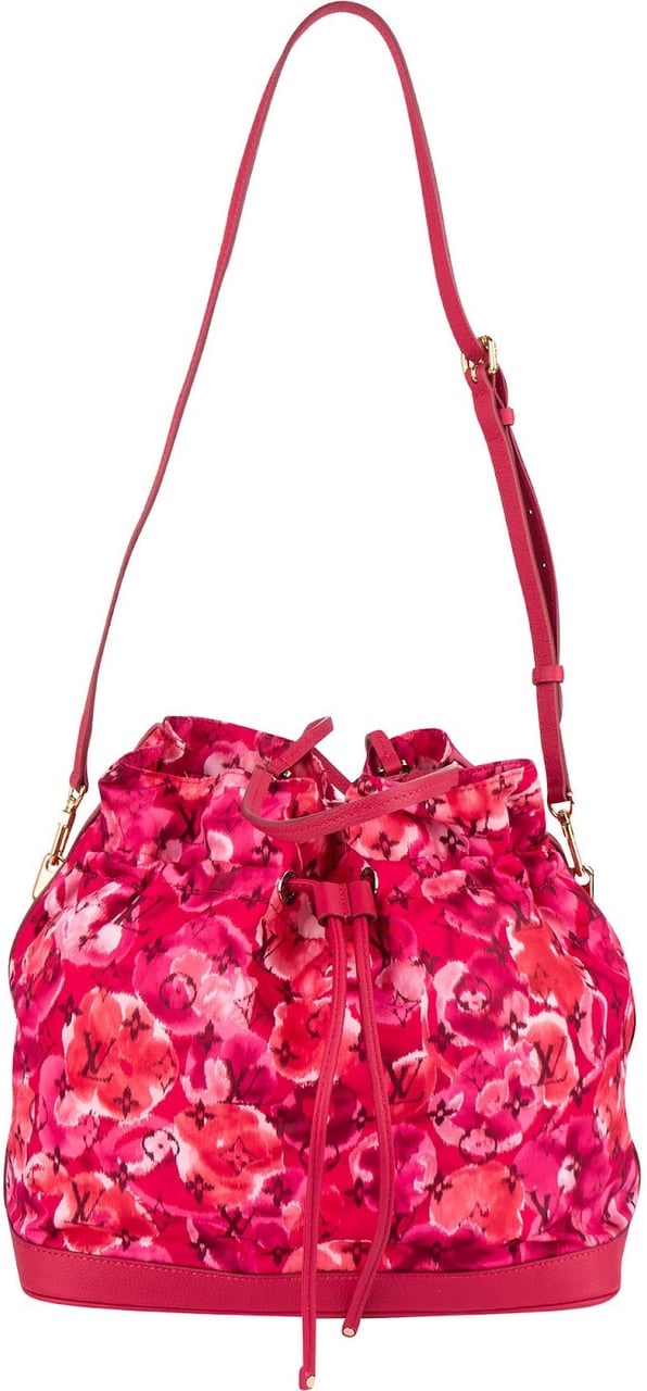Louis Vuitton Limited Monogram Ikat Flower NoéFull Shoulder Bag Roze