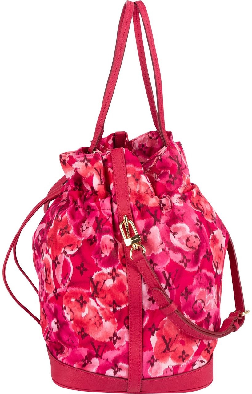 Louis Vuitton Limited Monogram Ikat Flower NoéFull Shoulder Bag Roze