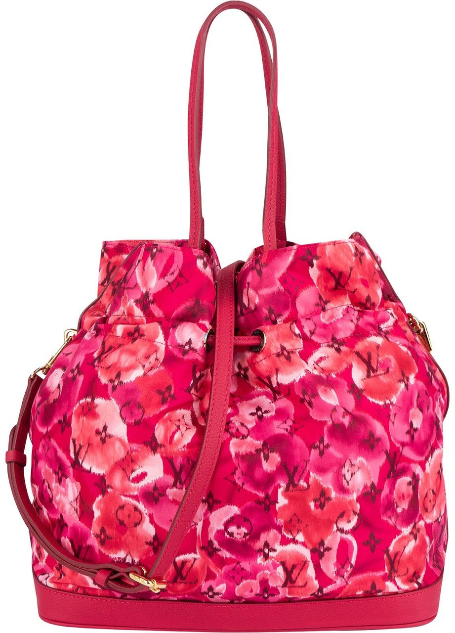 Louis Vuitton Limited Monogram Ikat Flower NoéFull Shoulder Bag Roze