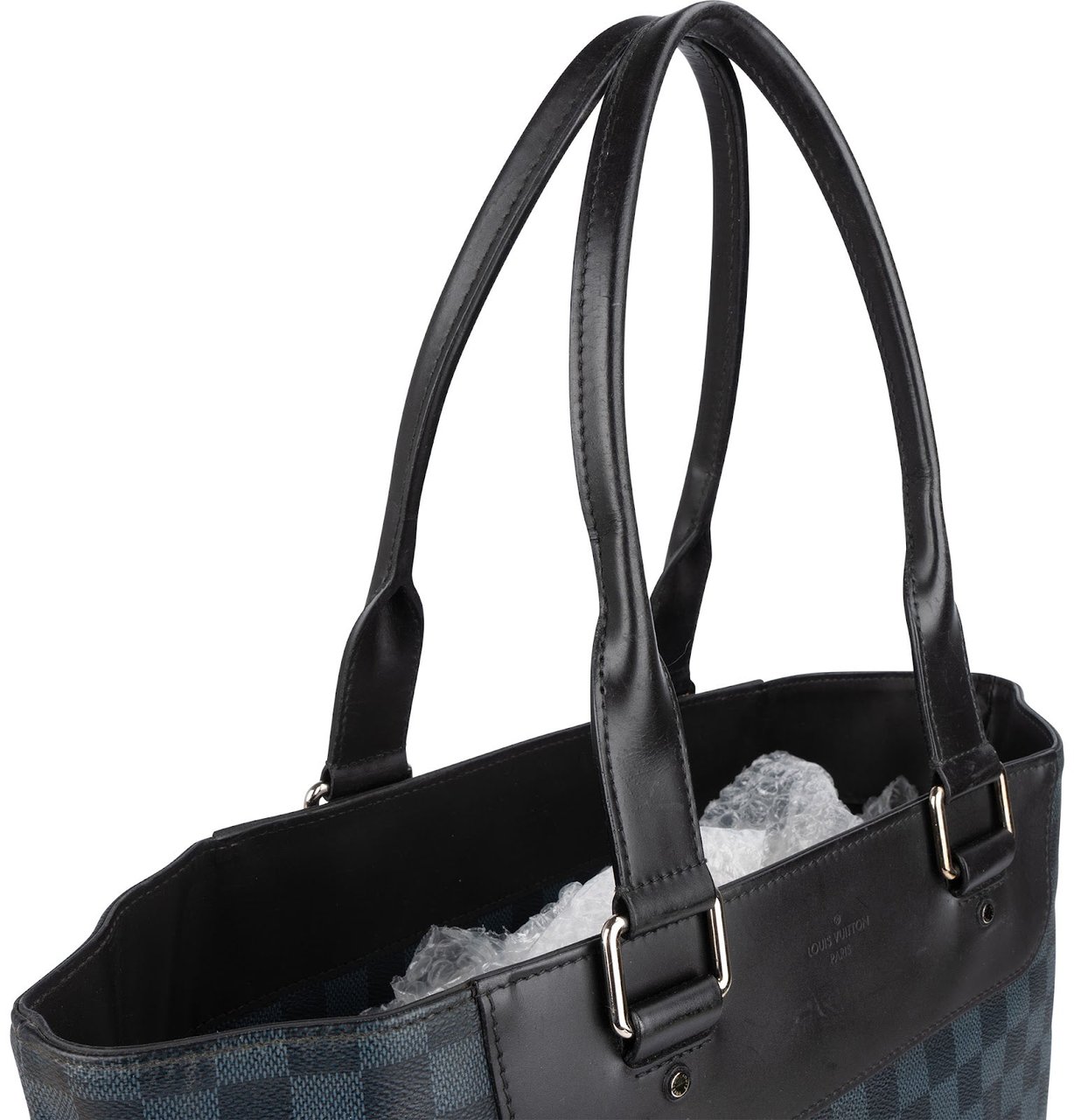 Louis Vuitton Monogram Damier Cobalt Cabas Voyage Shoulder Bag Blauw