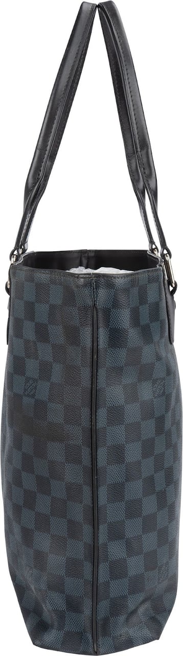 Louis Vuitton Monogram Damier Cobalt Cabas Voyage Shoulder Bag Blauw