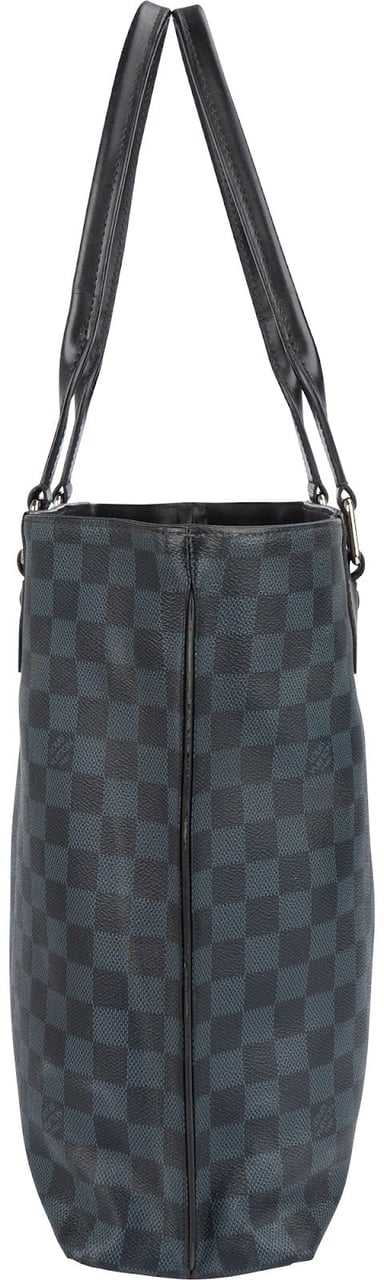 Louis Vuitton Monogram Damier Cobalt Cabas Voyage Shoulder Bag Blauw