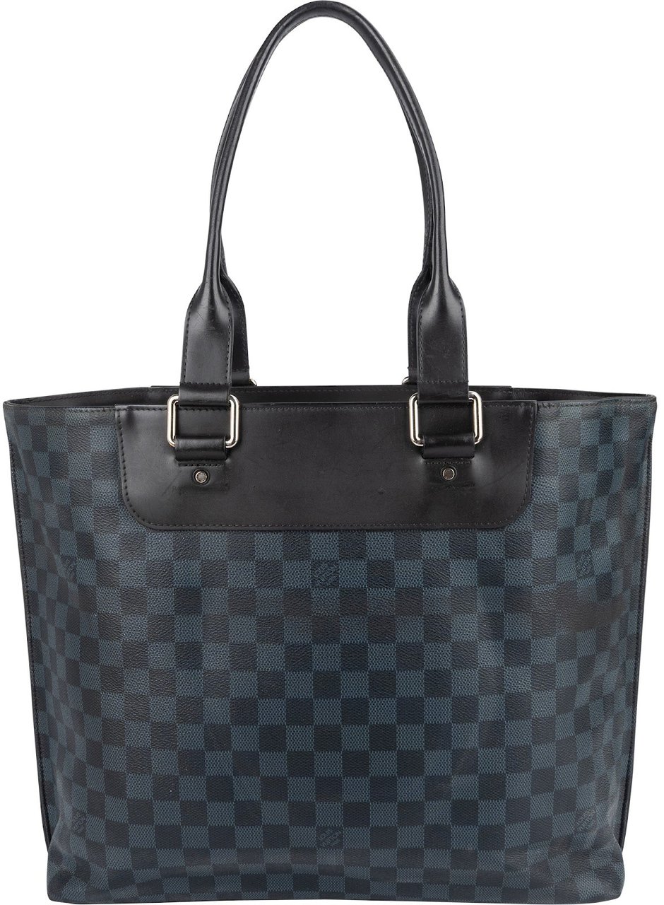 Louis Vuitton Monogram Damier Cobalt Cabas Voyage Shoulder Bag Blauw