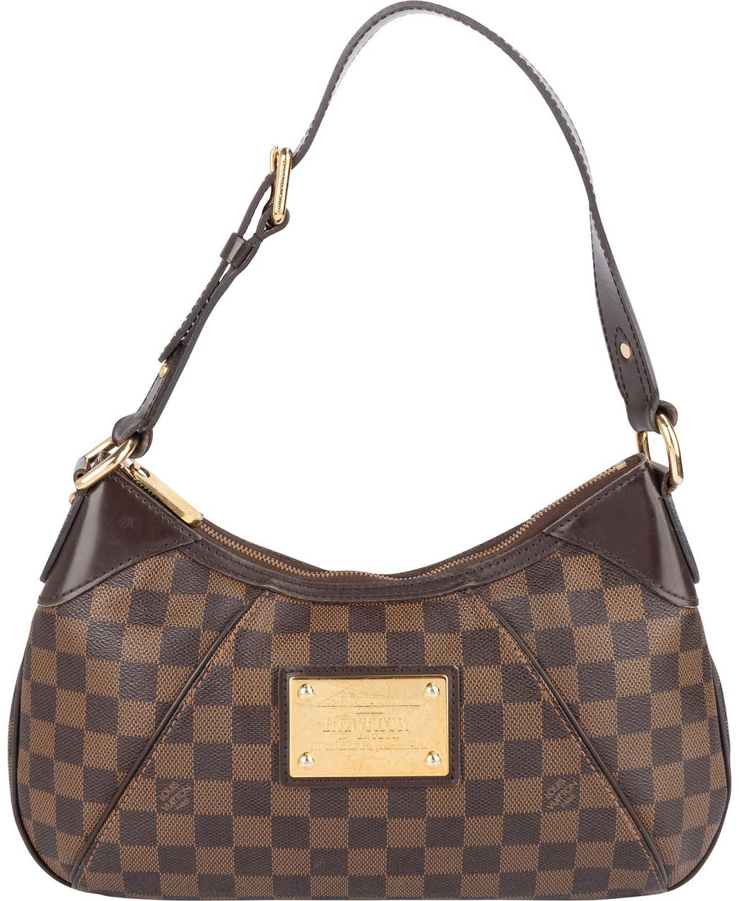 Louis Vuitton Monogram Damier Ebene Thames PM Shoulder Bag Bruin
