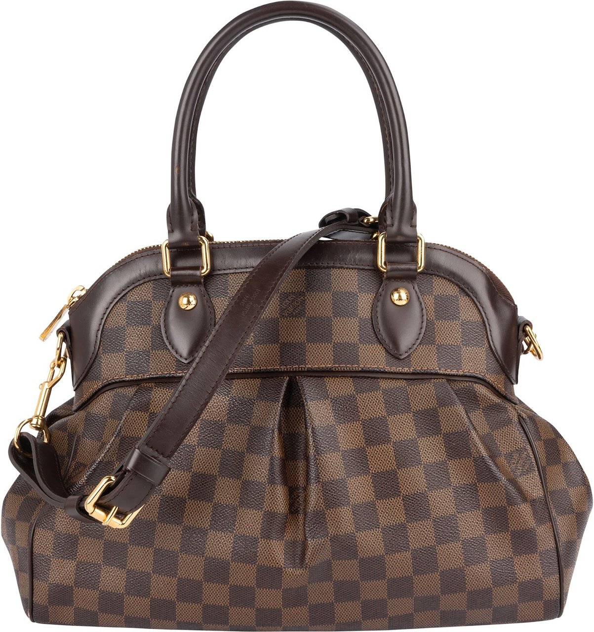Louis Vuitton Monogram Damier Ebene Trevi PM Handbag Bruin