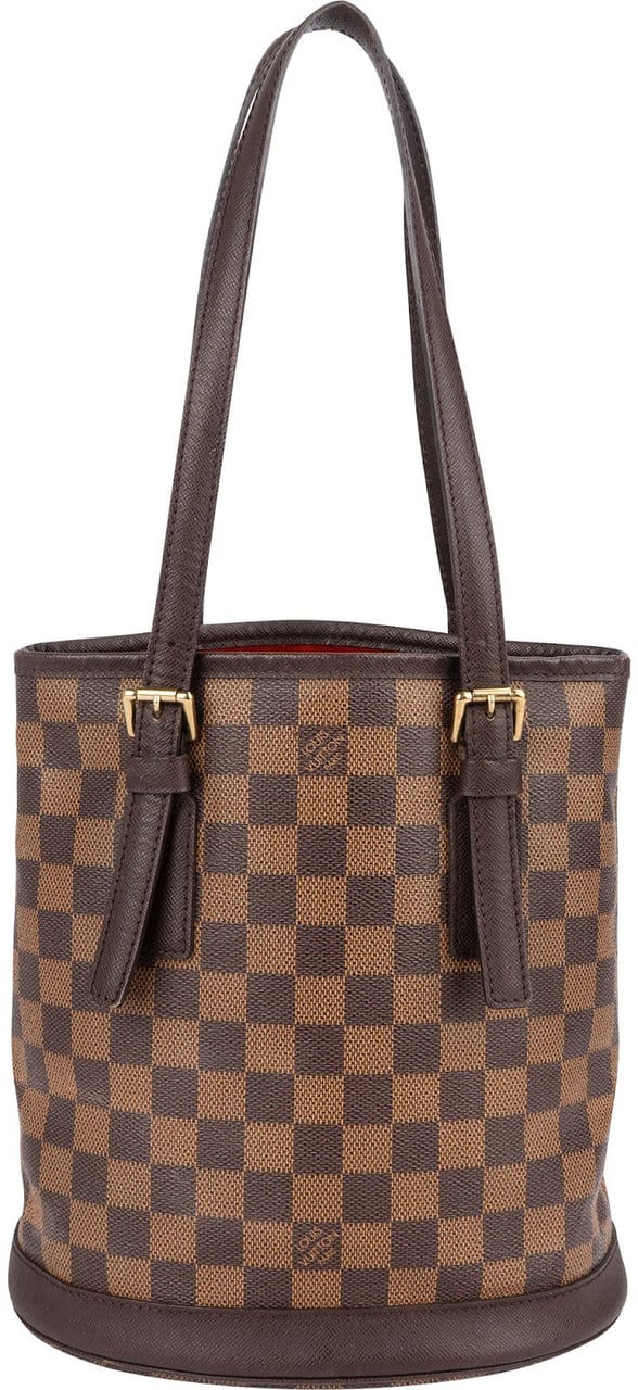 Louis Vuitton Louis Vuitton Monogram Damier Ebene Bucket PM Shoulder Bag Bruin