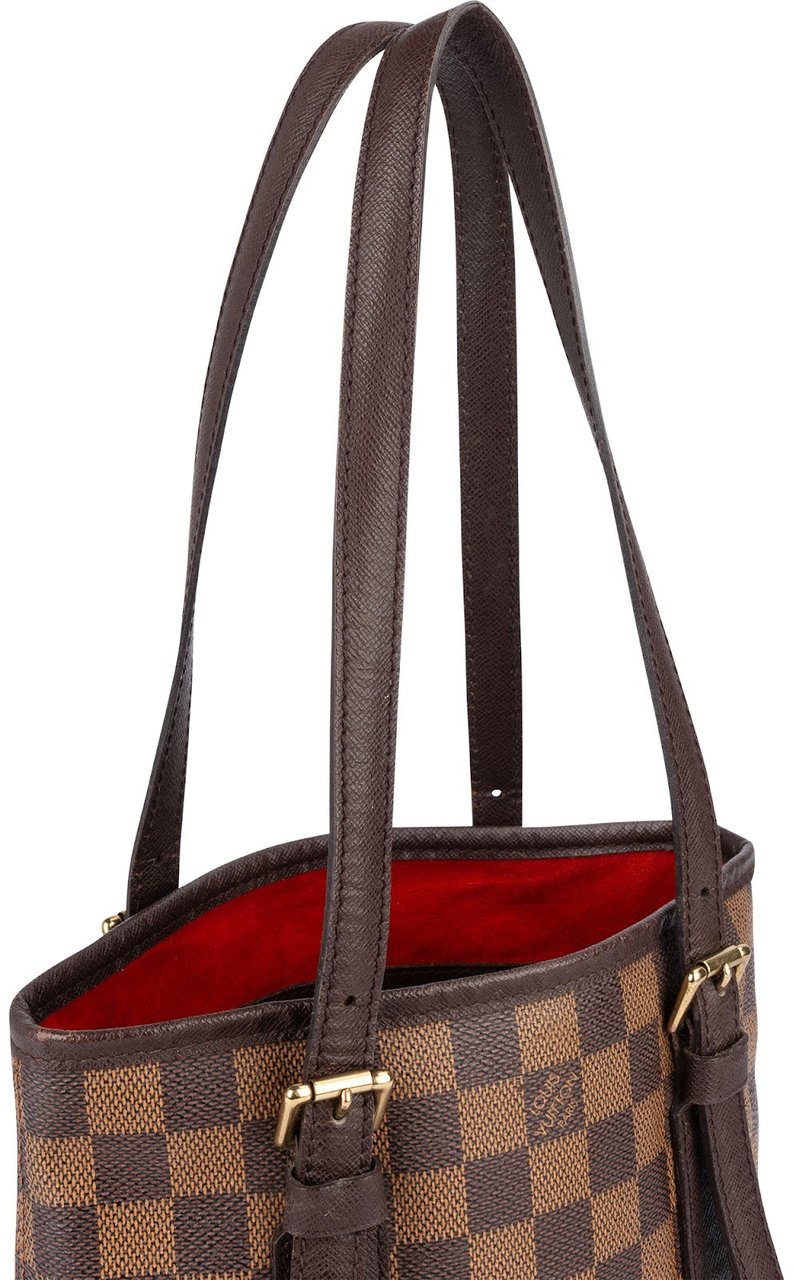 Louis Vuitton Louis Vuitton Monogram Damier Ebene Bucket PM Shoulder Bag Bruin