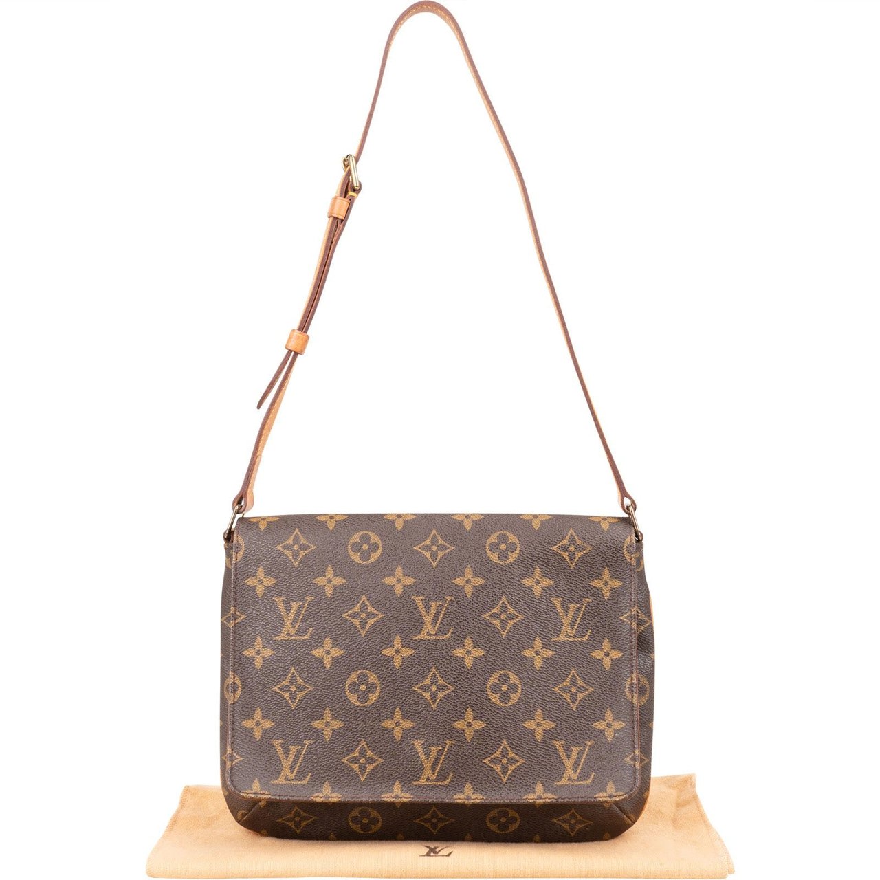 Louis Vuitton Louis Vuitton Monogram Canvas Musette Tango Shoulder Bag Bruin