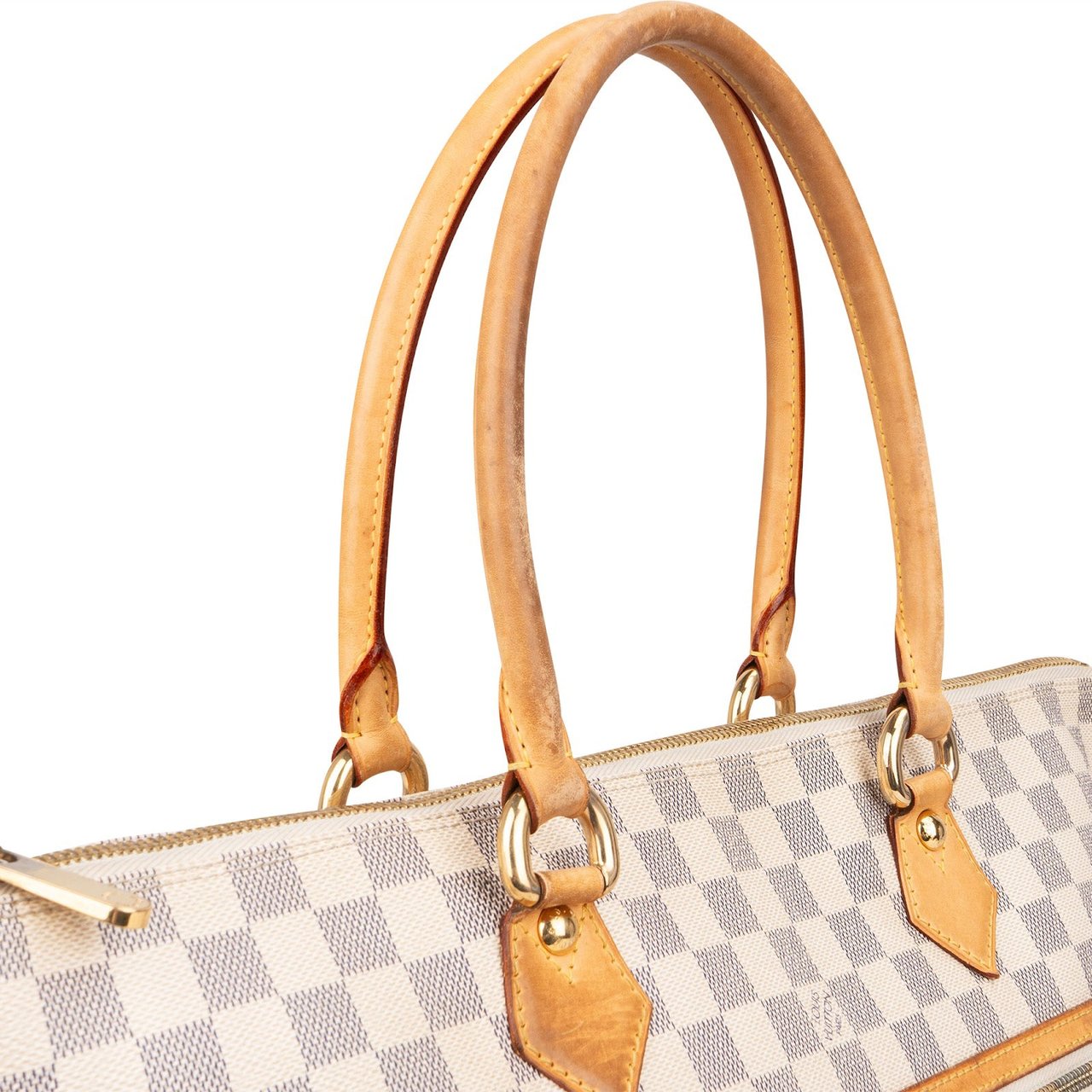 Louis Vuitton Monogram Damier Azur Saleya GM Handbag Wit