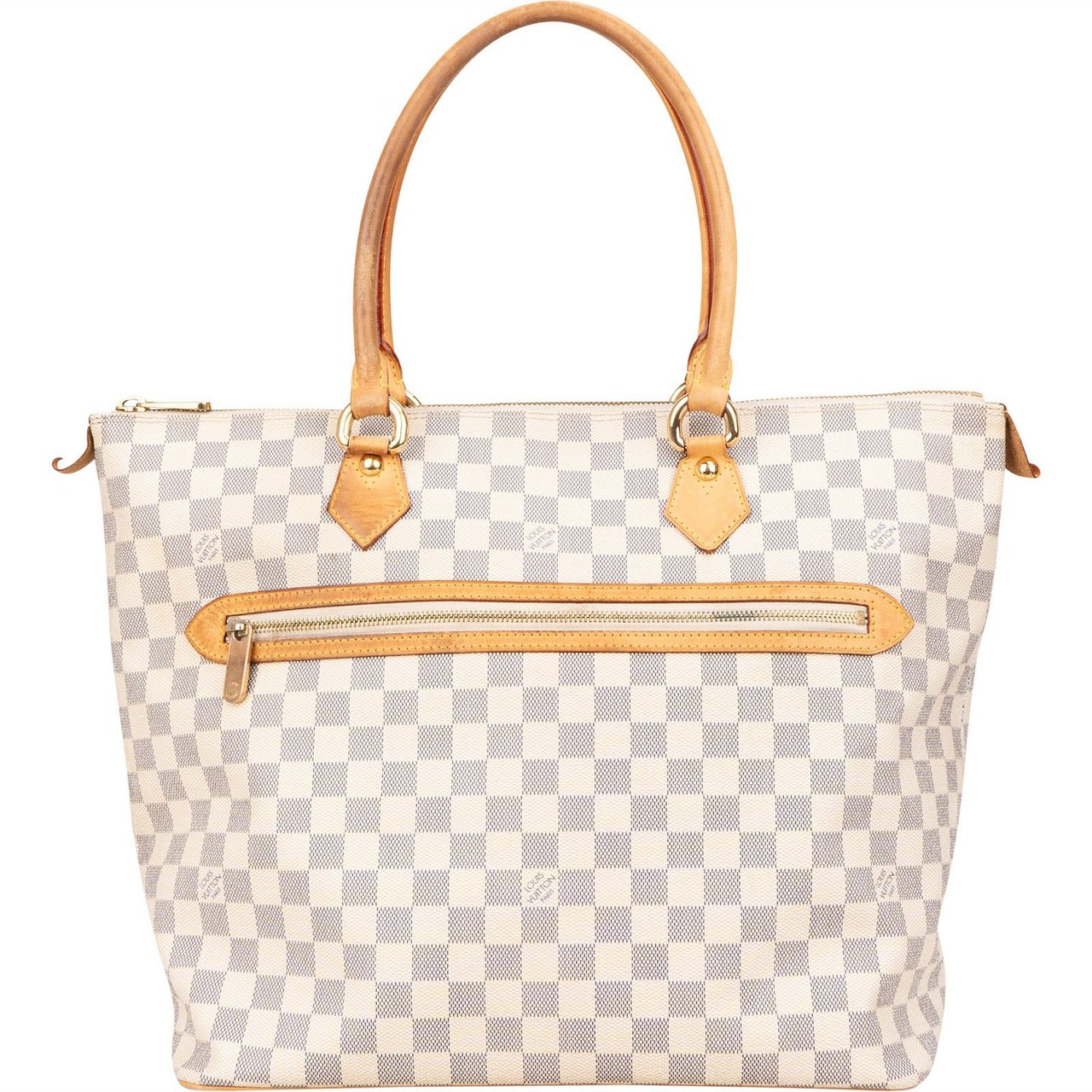 Louis Vuitton Louis Vuitton Monogram Damier Azur Saleya GM Handbag Wit