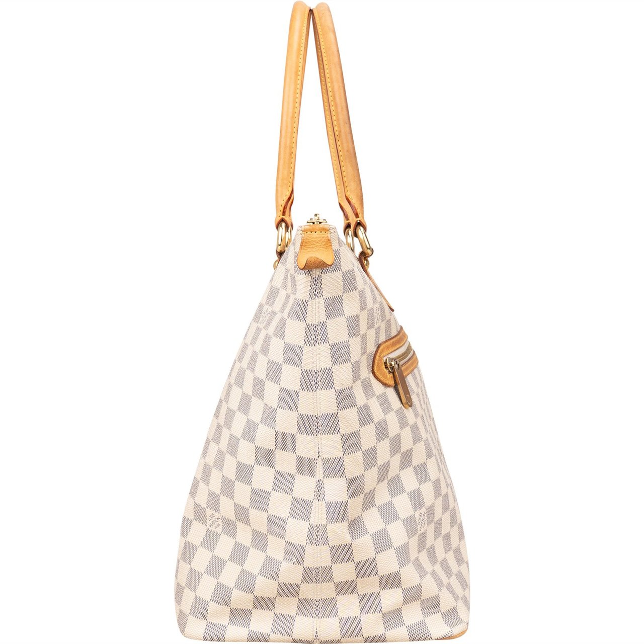 Louis Vuitton Monogram Damier Azur Saleya GM Handbag Wit